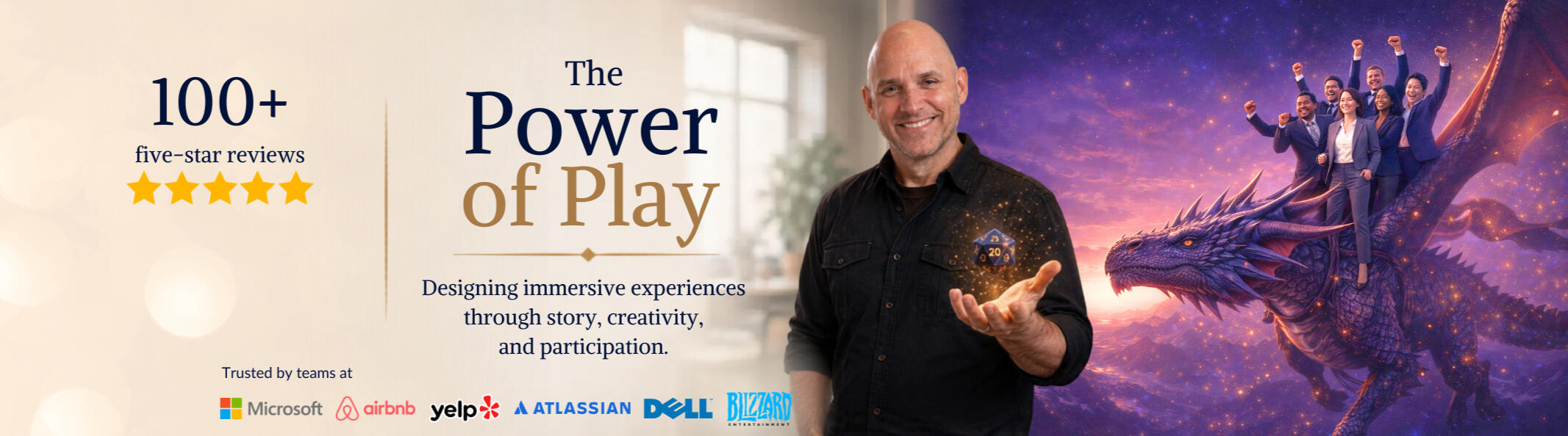 eric the bald play the roles team building games